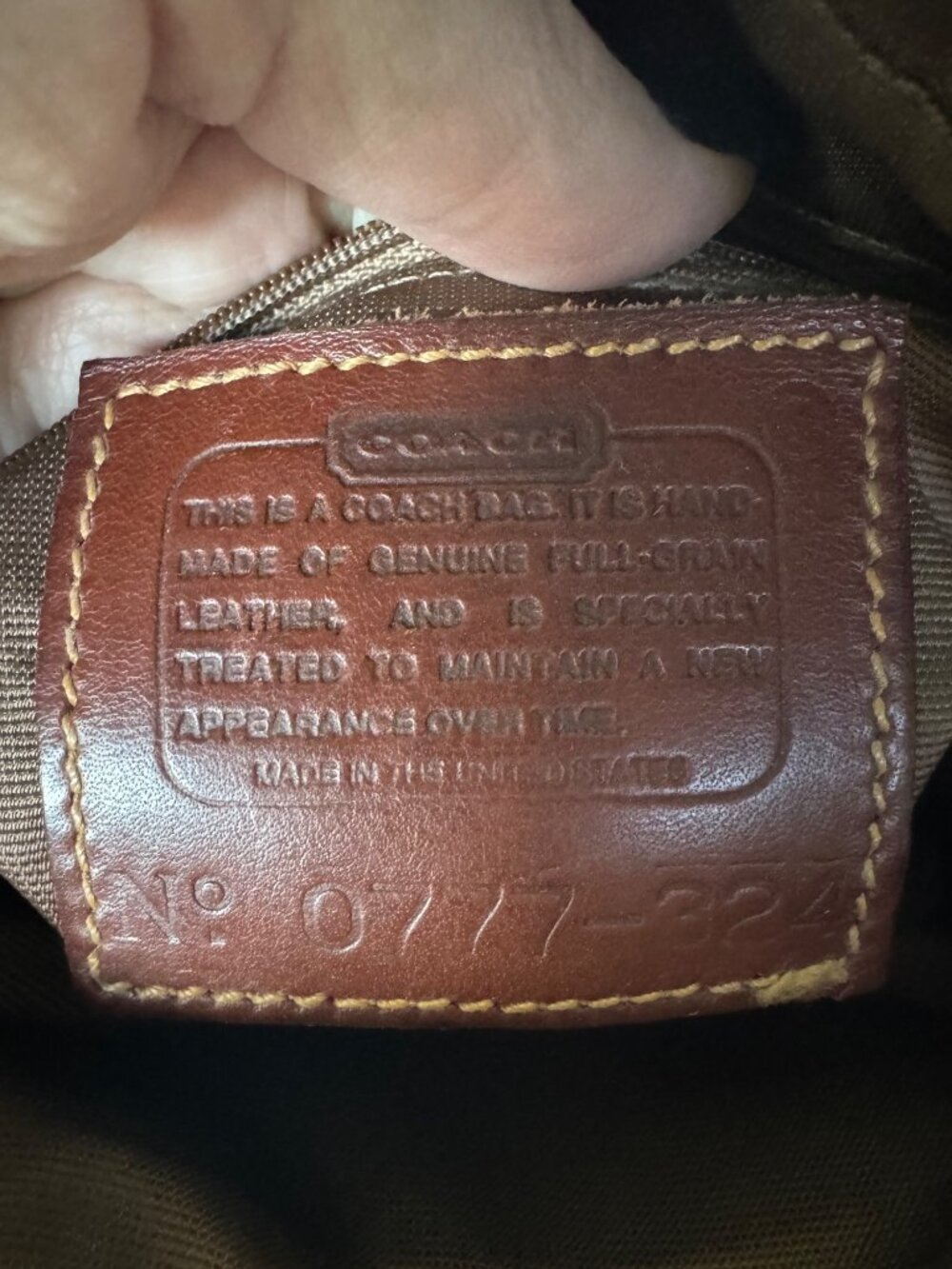 Coach Sheridan Charleston Crossbody Red Pebbled Leather Brown Trim Vintage USA - Picture 11 of 12
